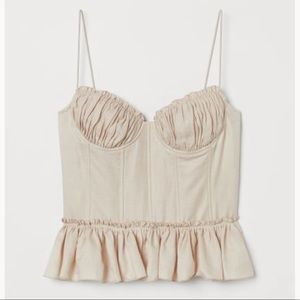 H&M Brock collection corset top